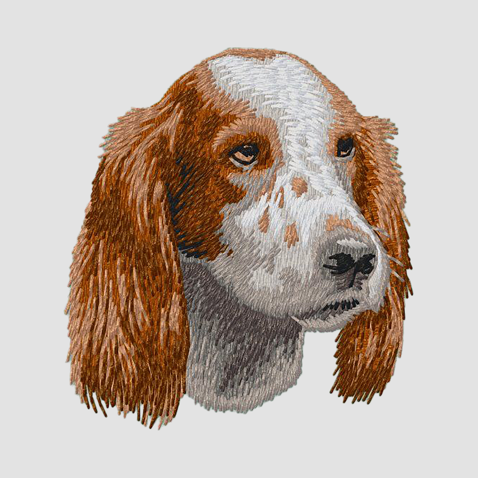 Irish Red and White Setter Embroidered Classic Long Sleeve Shirt