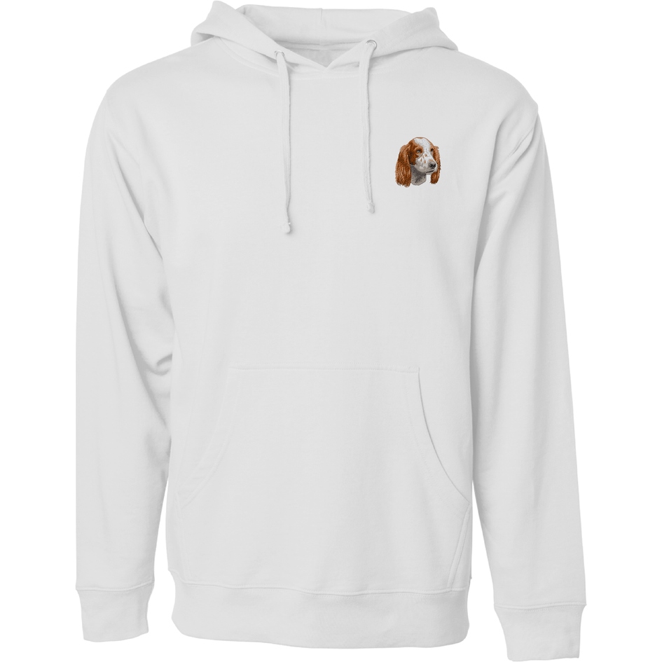 Irish Red and White Setter Embroidered Sweatshirt Hoodie