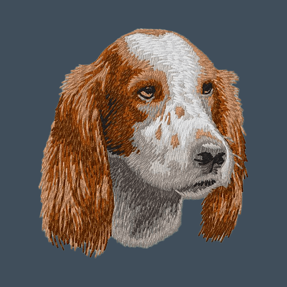 Irish Red and White Setter Embroidered Baseball Cap