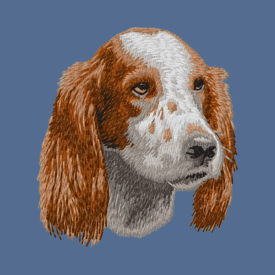 Irish Red and White Setter Embroidered Baseball Cap