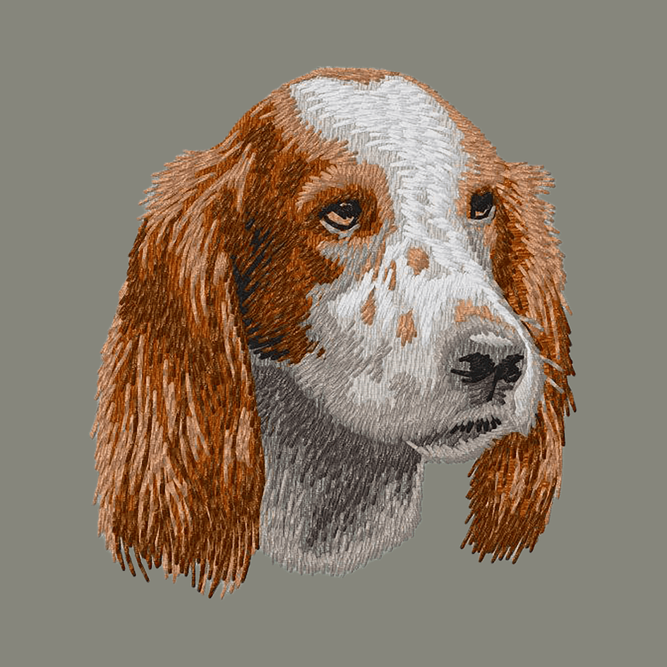 Irish Red and White Setter Embroidered Baseball Cap