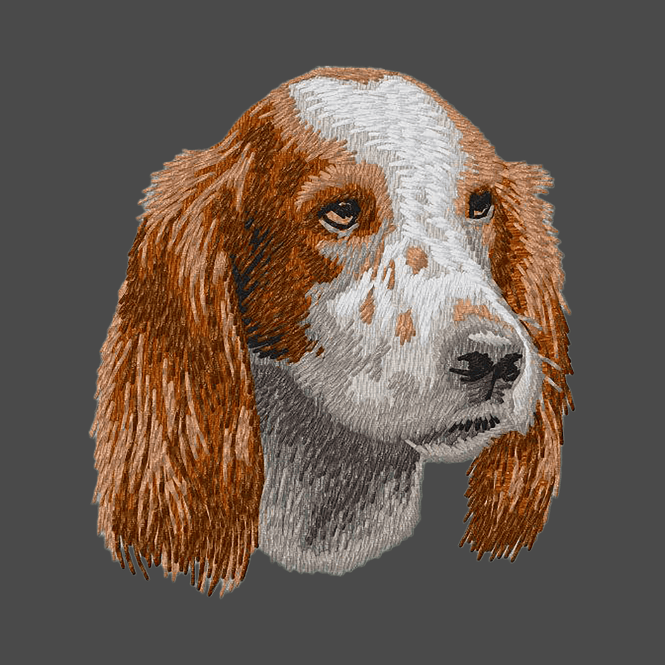 Irish Red and White Setter Embroidered Men's Fleece Jacket