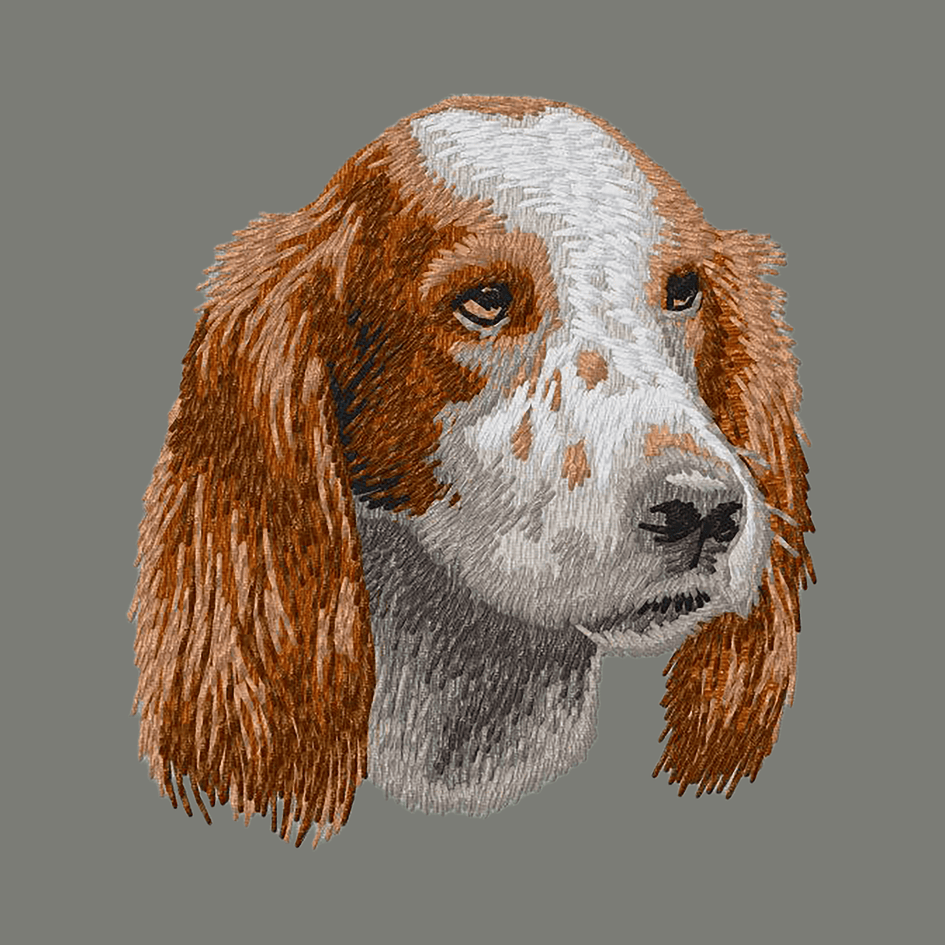 Irish Red and White Setter Embroidered Wearable Blanket