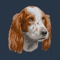 Irish Red and White Setter Embroidered Wearable Blanket