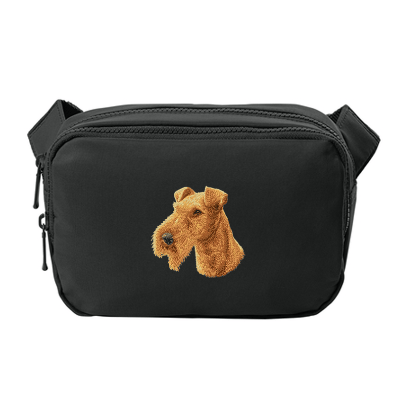 Irish Terrier Embroidered Crossbody Bag