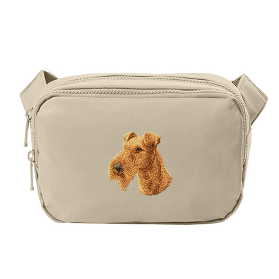 Irish Terrier Embroidered Crossbody Bag