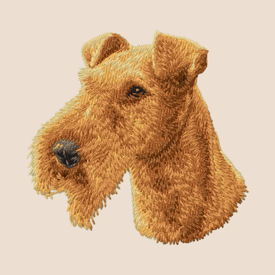 Irish Terrier Embroidered Tote
