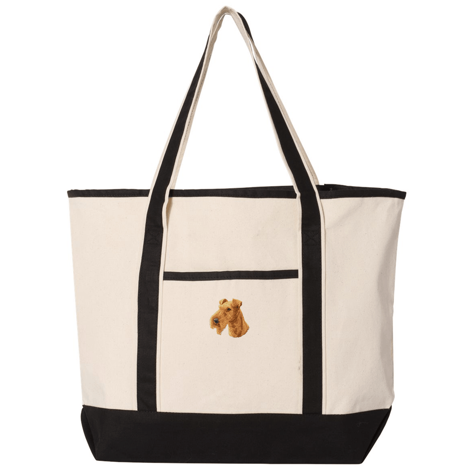 Irish Terrier Embroidered Tote