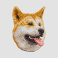 Shiba Inu Embroidered Classic Long Sleeve Shirt
