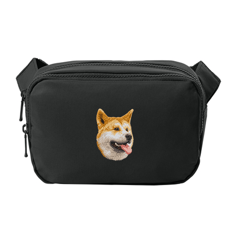 Shiba Inu Embroidered Crossbody Bag