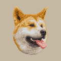 Shiba Inu Embroidered Crossbody Bag