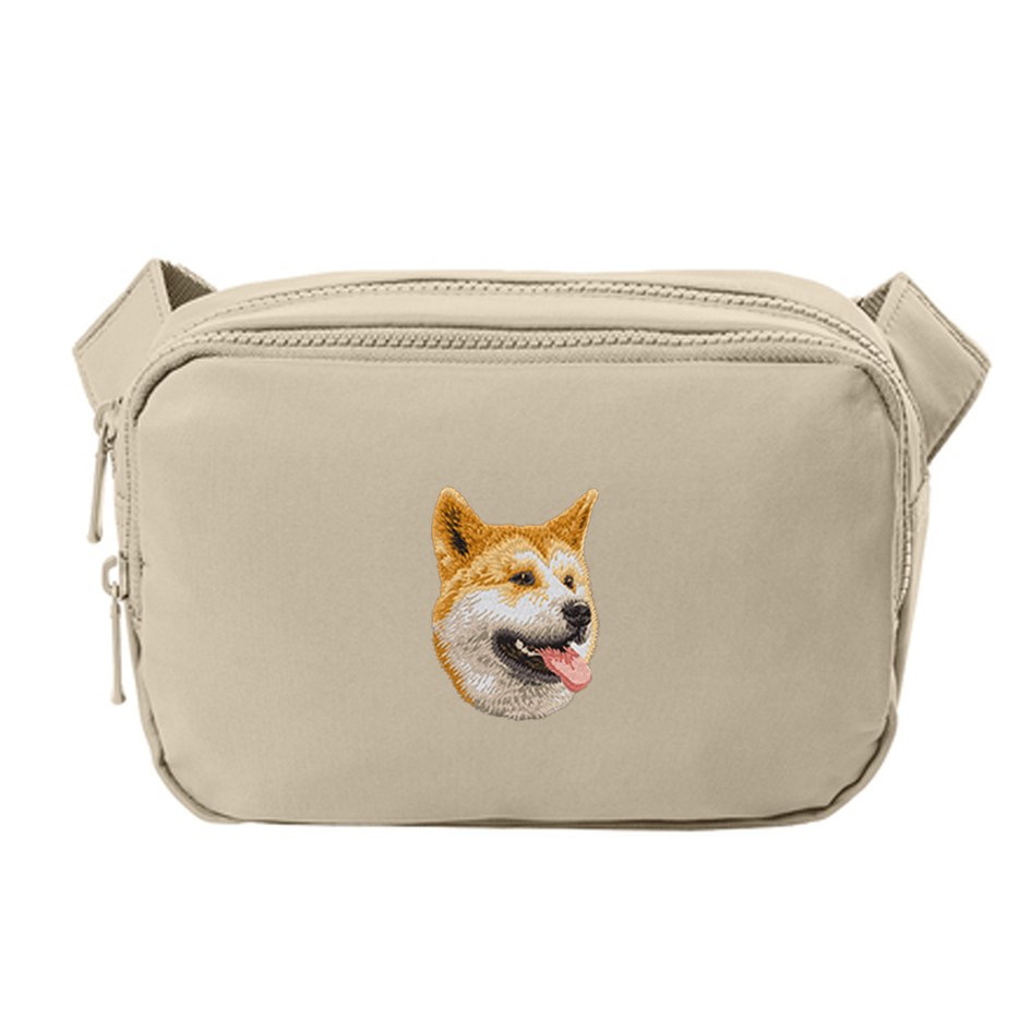 Shiba Inu Embroidered Crossbody Bag