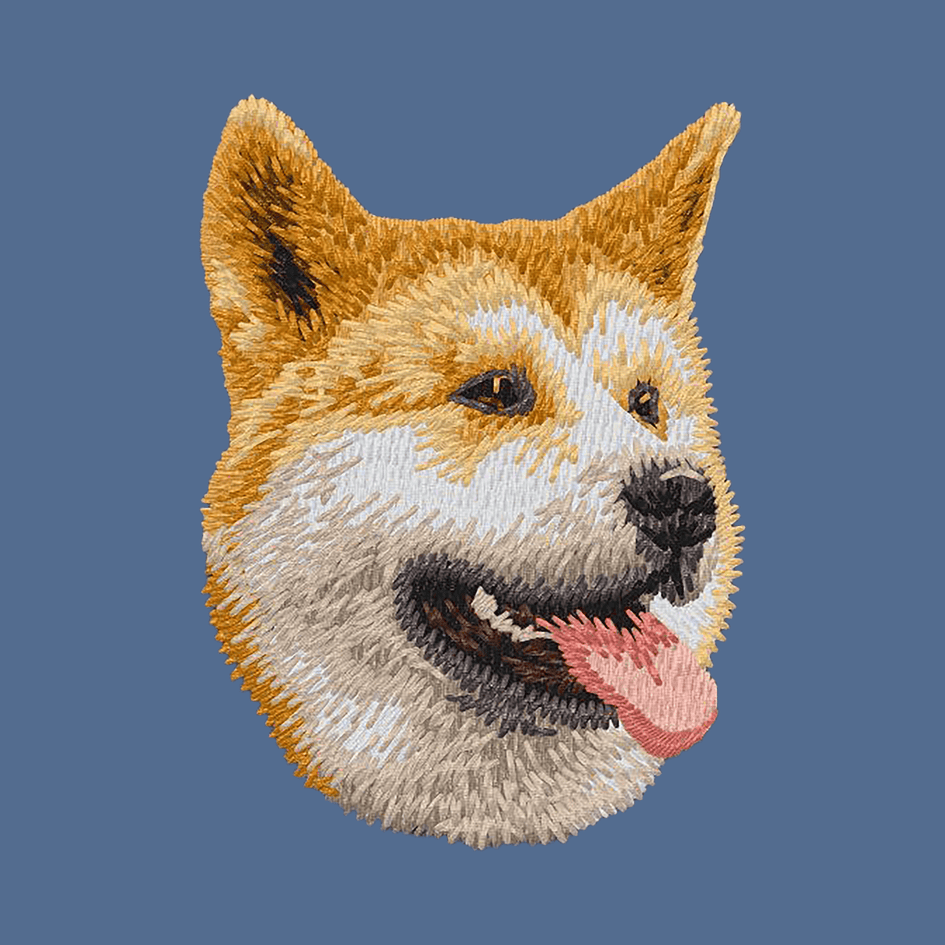 Shiba Inu Embroidered Baseball Cap