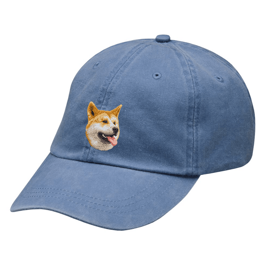 Shiba Inu Embroidered Baseball Cap
