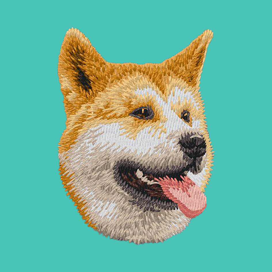 Shiba Inu Embroidered Baseball Cap