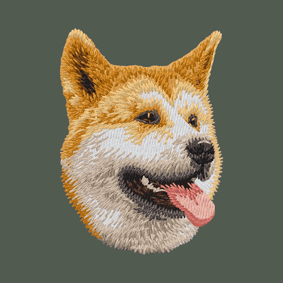 Shiba Inu Embroidered Baseball Cap