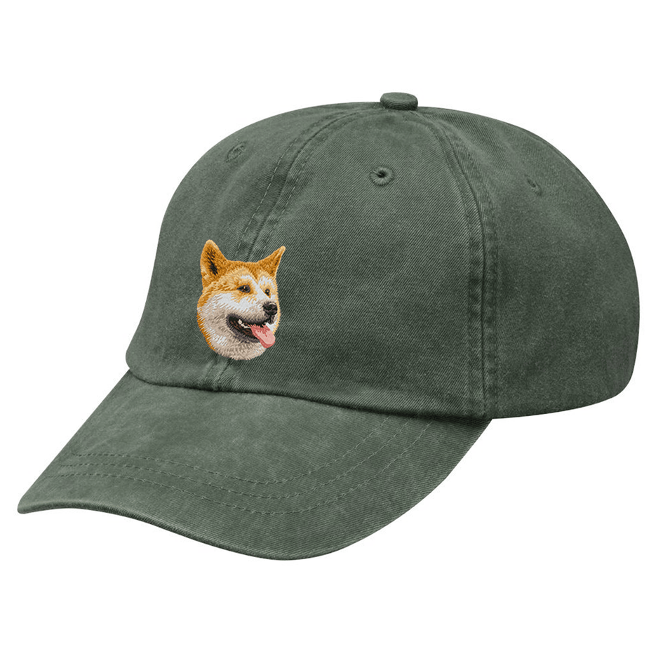 Shiba Inu Embroidered Baseball Cap