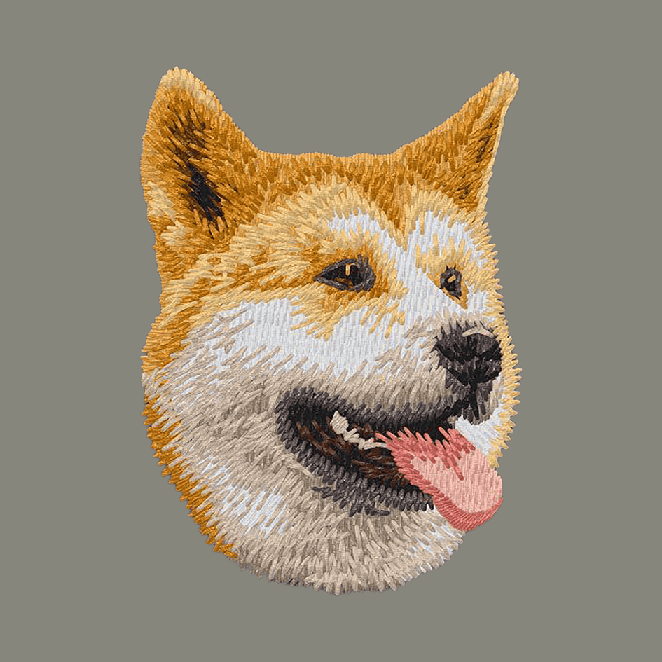 Shiba Inu Embroidered Baseball Cap