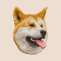 Shiba Inu Embroidered Tote