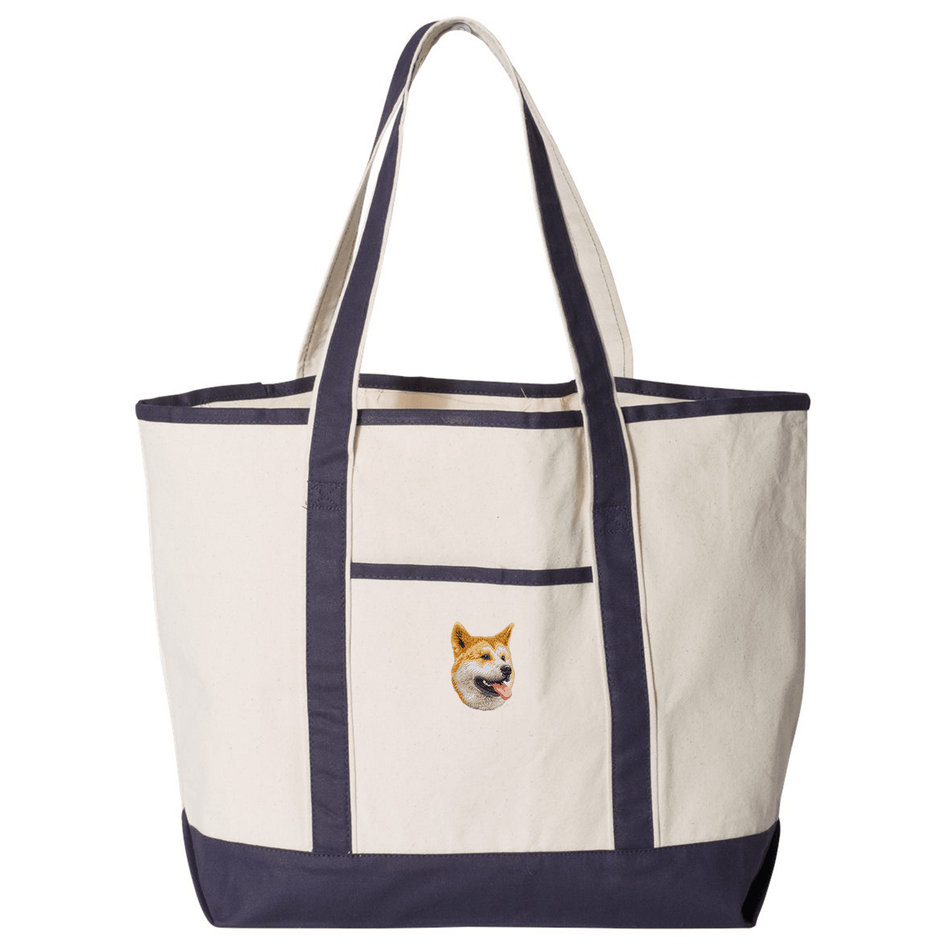 Shiba Inu Embroidered Tote