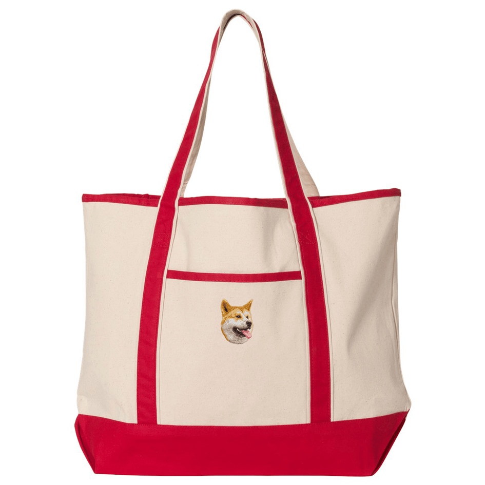 Shiba Inu Embroidered Tote