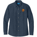 Vizsla Embroidered Women's Denim Shirt