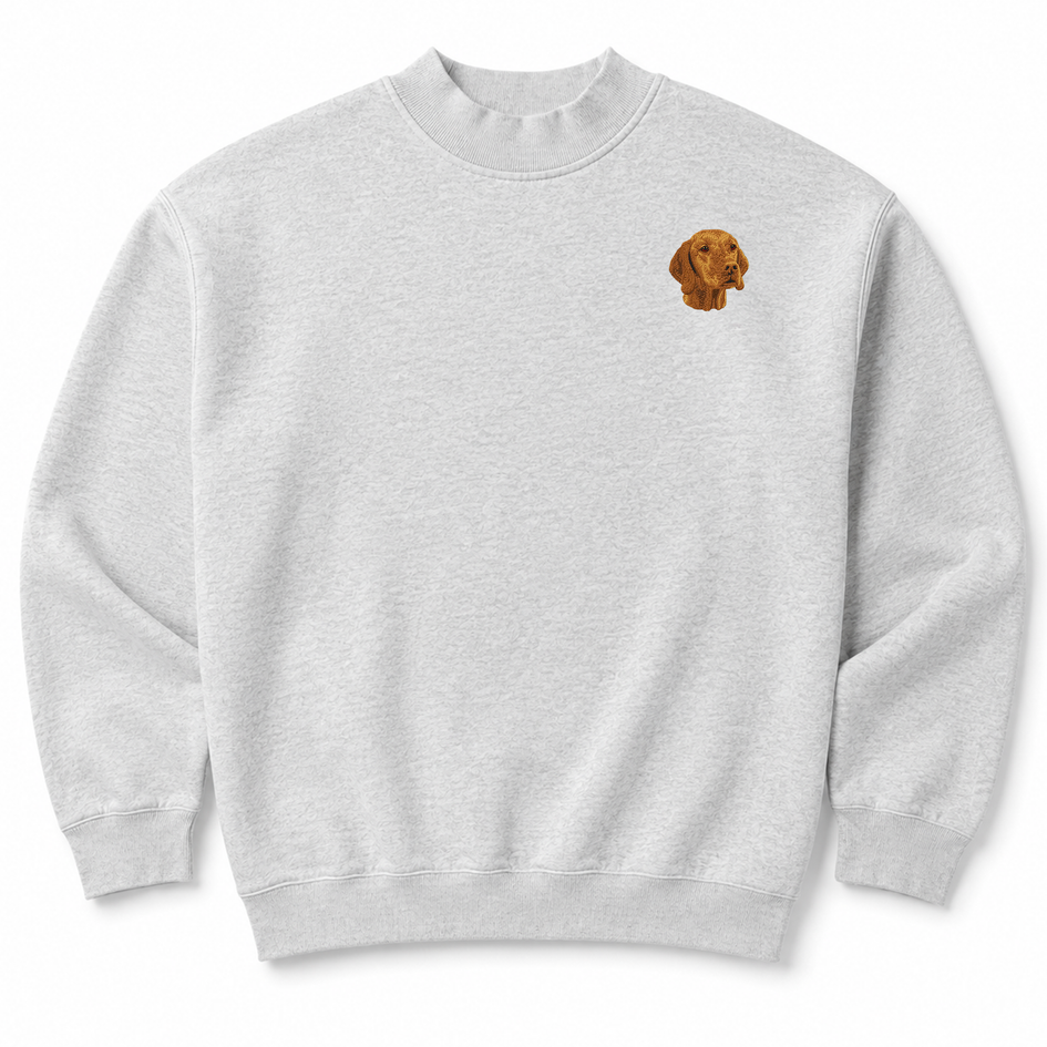 Vizsla Embroidered Mock Neck Sweatshirt