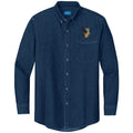 Australian Cattle Dog Embroidered Men's Denim Shirt