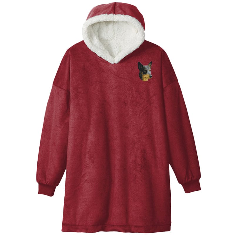 Australian Cattle Dog Embroidered Wearable Blanket