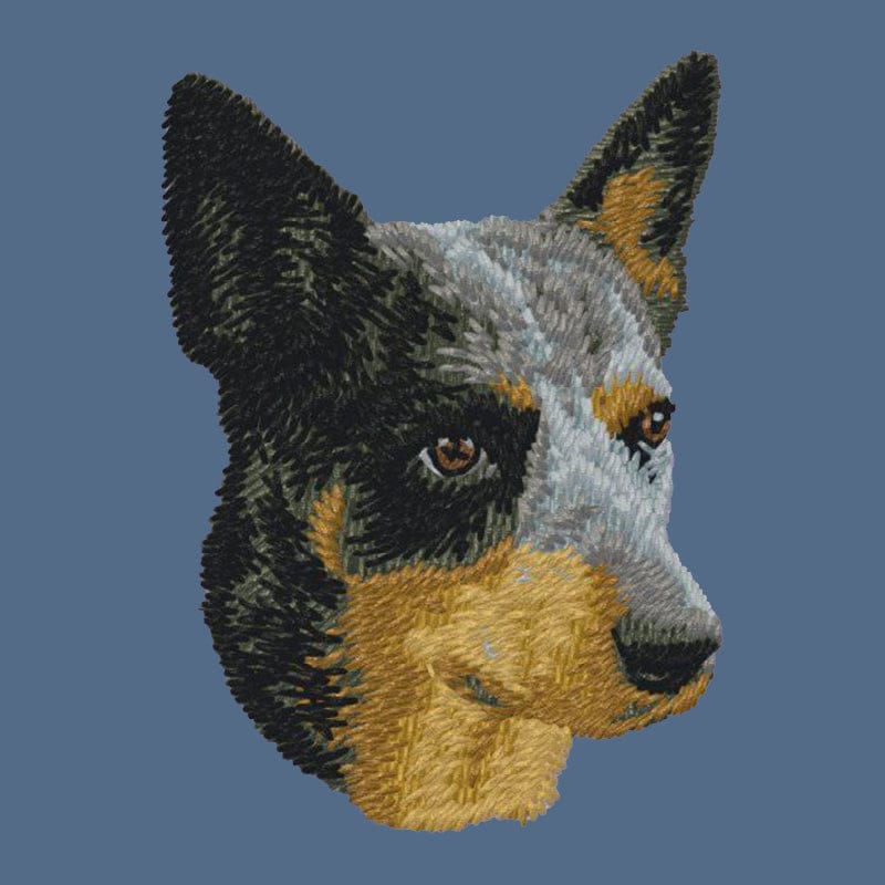 Australian Cattle Dog Embroidered Women's Denim Shirt