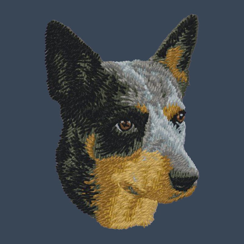 Australian Cattle Dog Embroidered Women's Denim Shirt