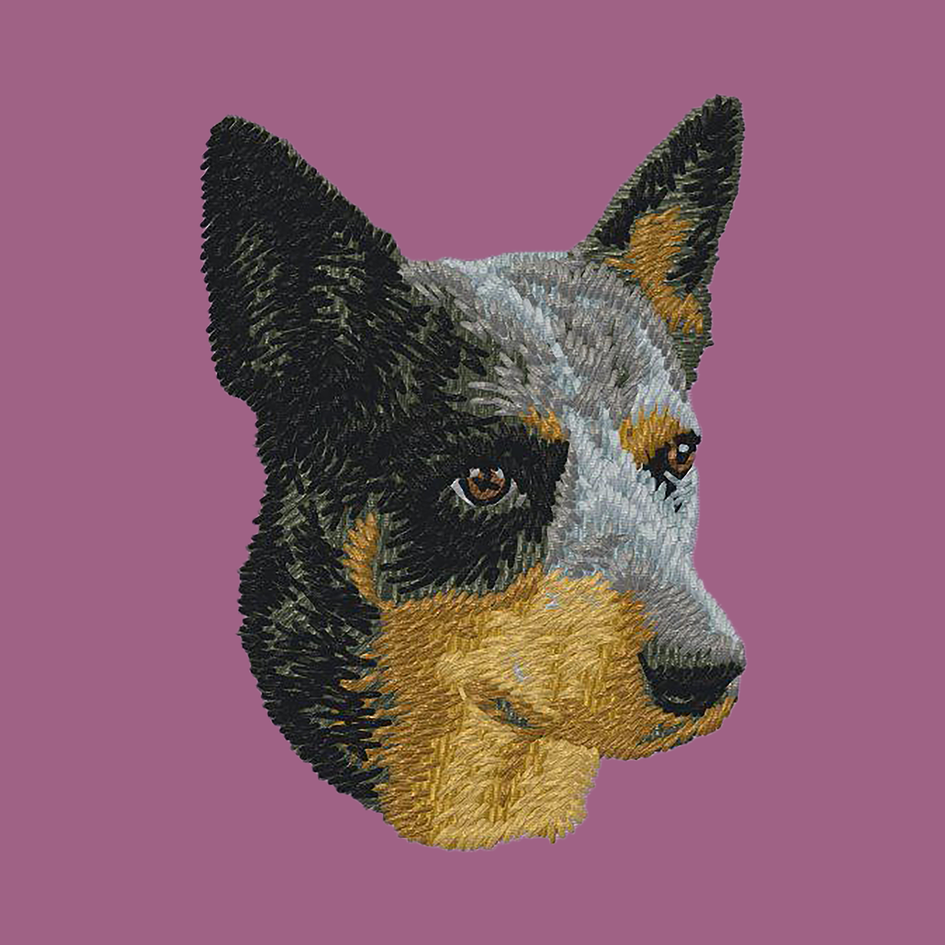 Australian Cattle Dog Embroidered Classic Long Sleeve Shirt