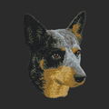 Australian Cattle Dog Embroidered Classic Long Sleeve Shirt