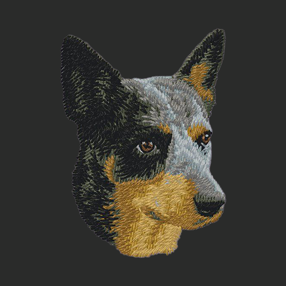 Australian Cattle Dog Embroidered Classic Long Sleeve Shirt