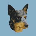 Australian Cattle Dog Embroidered Classic Long Sleeve Shirt