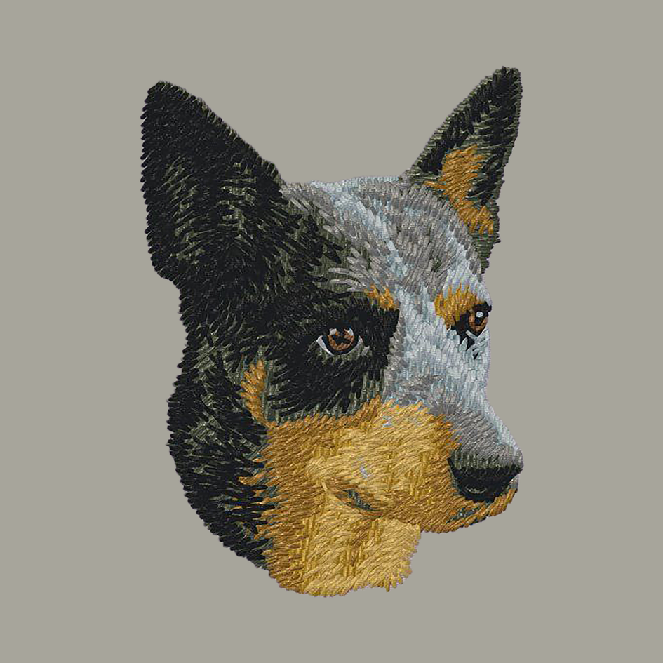 Australian Cattle Dog Embroidered Classic Long Sleeve Shirt