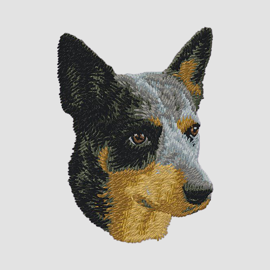 Australian Cattle Dog Embroidered Classic Long Sleeve Shirt