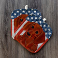 Dachshund  Americana Pot Holder Set