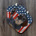 Dachshund  Americana Pot Holder Set