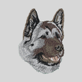 Akita Embroidered Mock Neck Sweatshirt