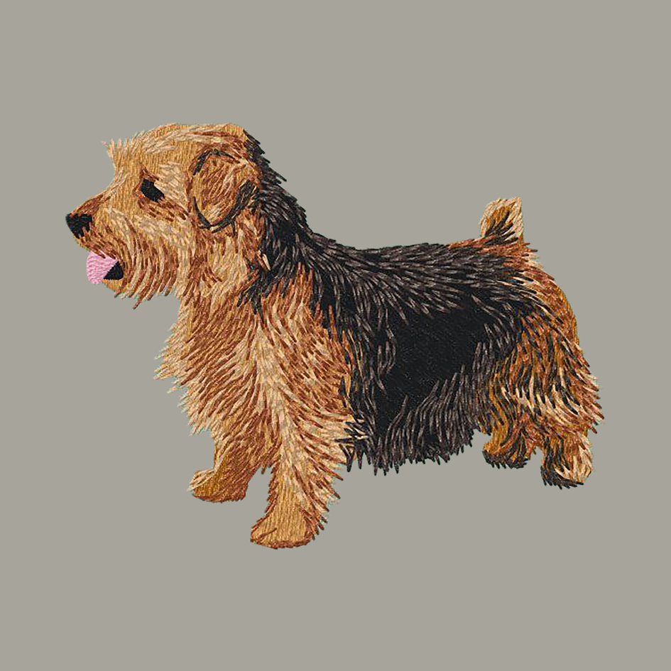 Norfolk Terrier Embroidered Classic Long Sleeve Shirt