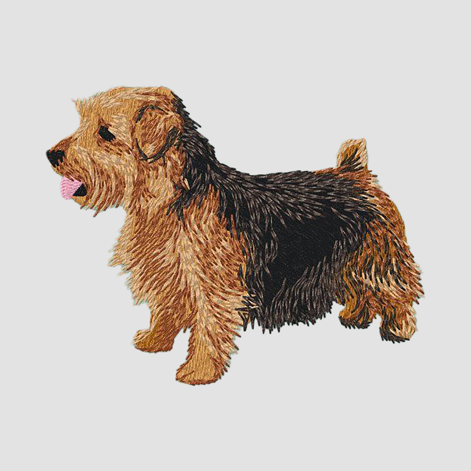 Norfolk Terrier Embroidered Classic Long Sleeve Shirt