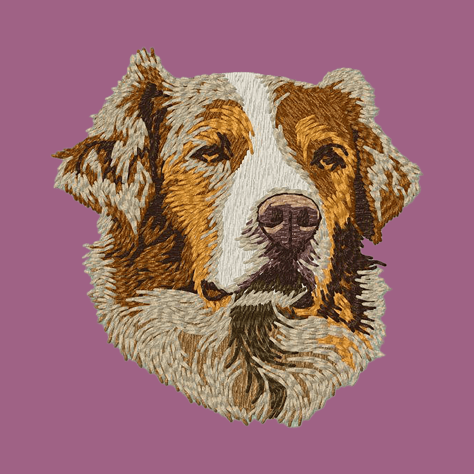 Australian Shepherd Embroidered Classic Long Sleeve Shirt