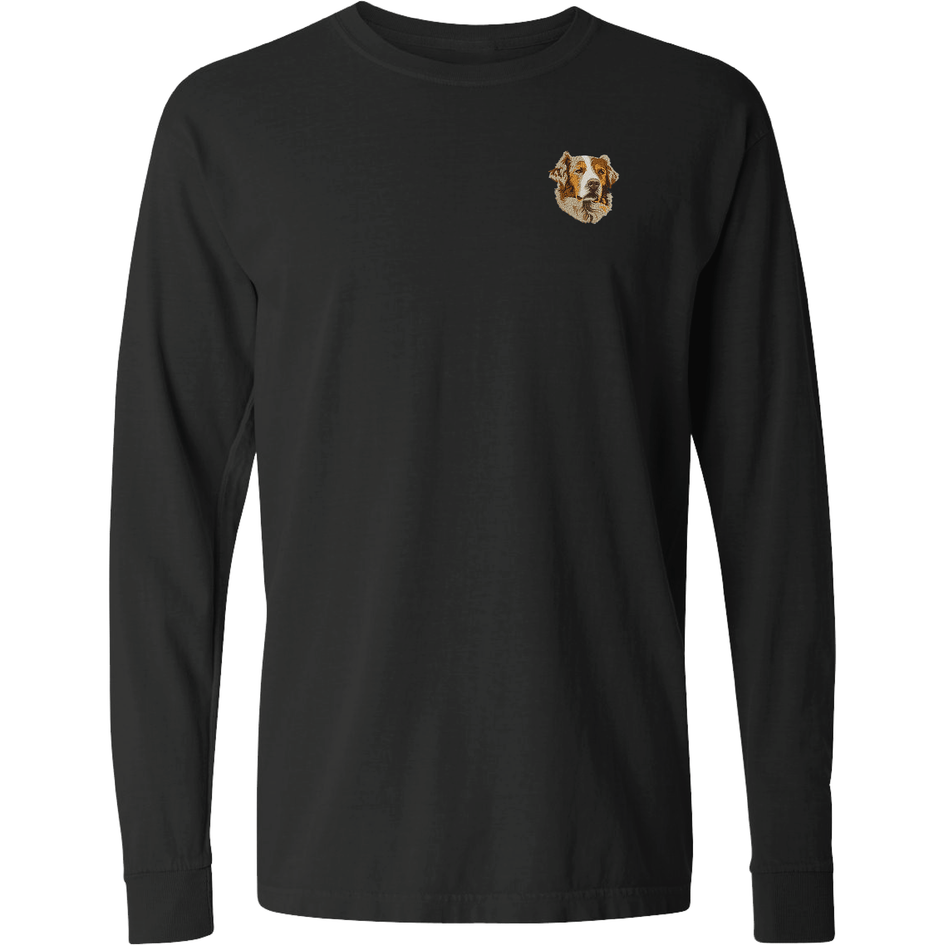 Australian Shepherd Embroidered Classic Long Sleeve Shirt