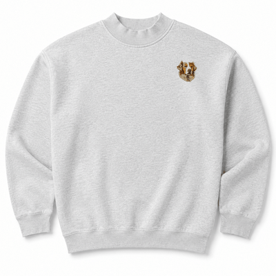 Australian Shepherd Embroidered Mock Neck Sweatshirt