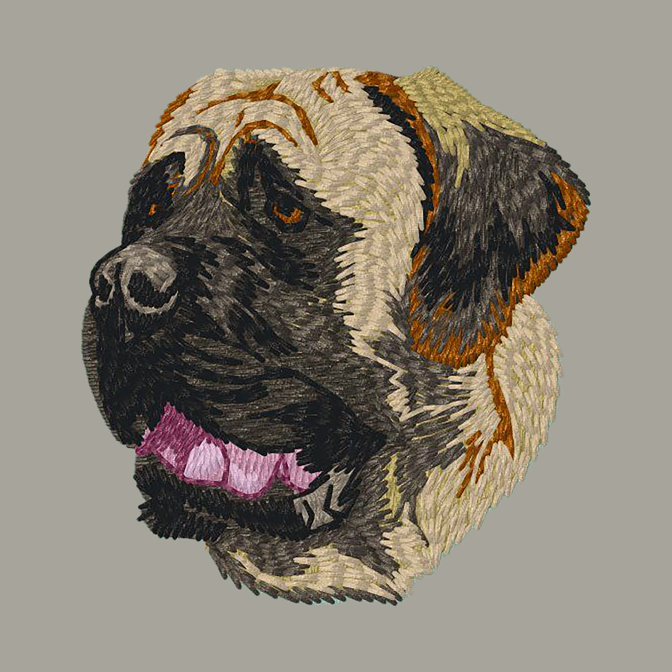 Mastiff Embroidered Classic Long Sleeve Shirt