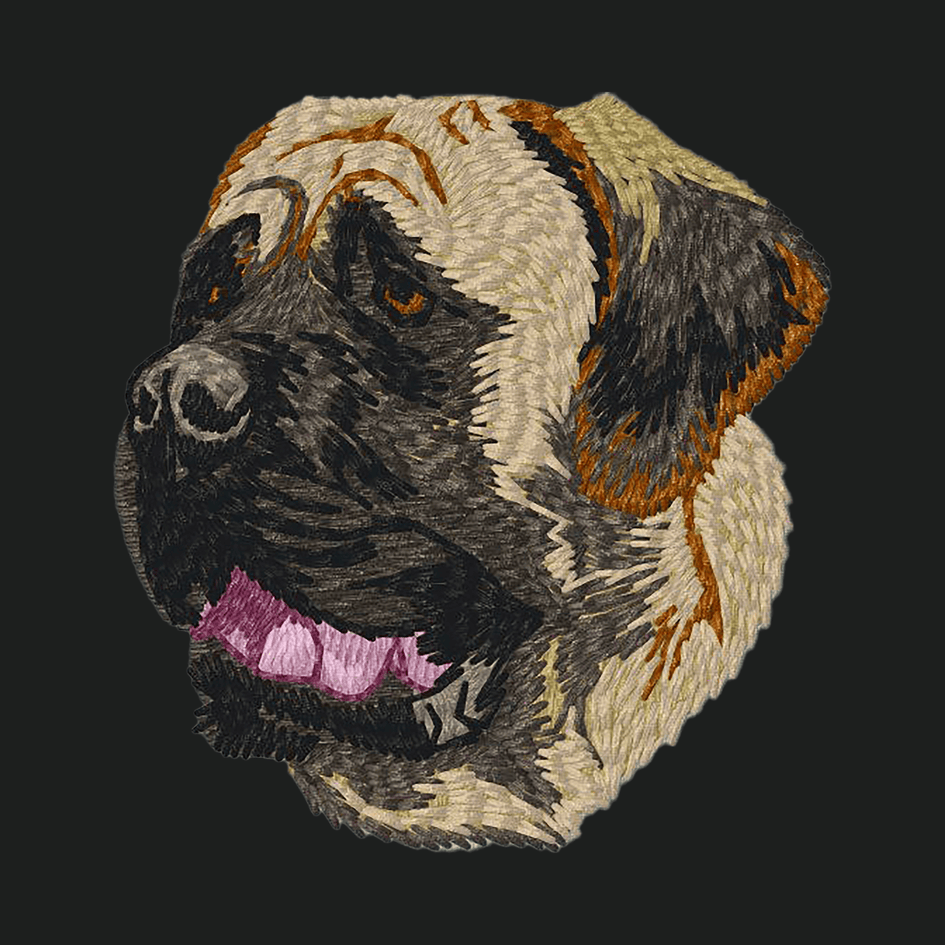 Mastiff Embroidered Crossbody Bag