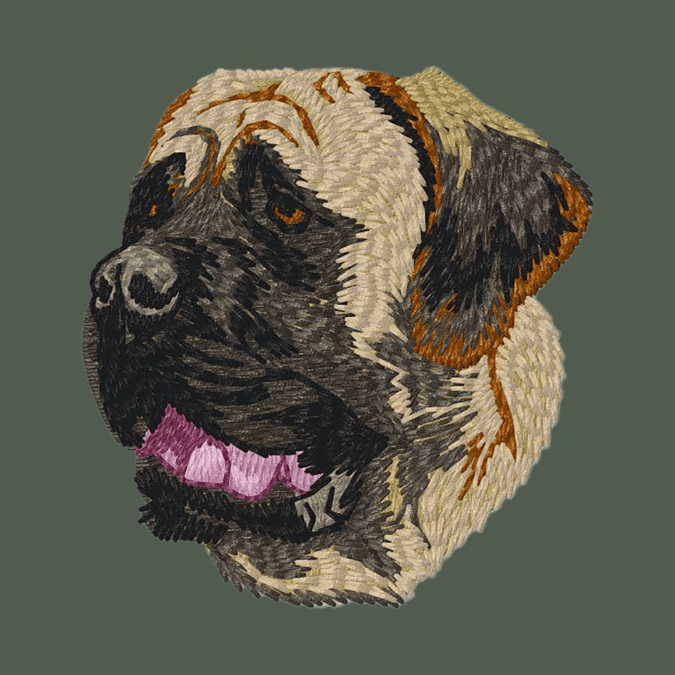 Mastiff Embroidered Baseball Cap