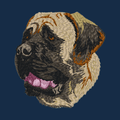 Mastiff Embroidered Men's Denim Shirt