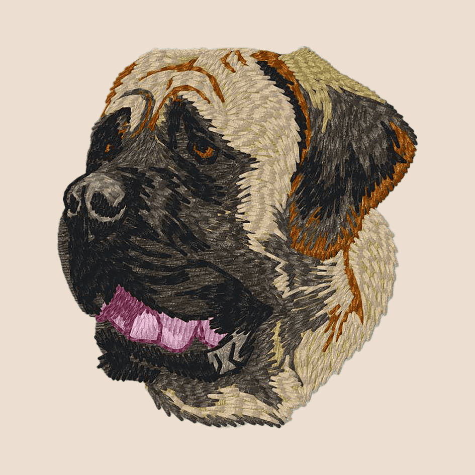 Mastiff Embroidered Tote